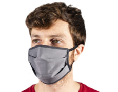 Mascherina protettiva in tessuto grigia 