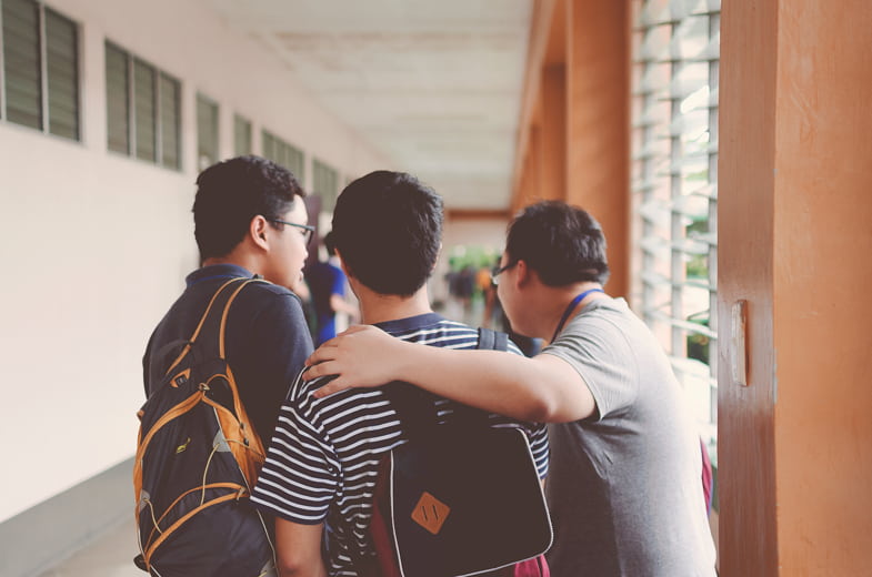 A scuola senza la mascherina